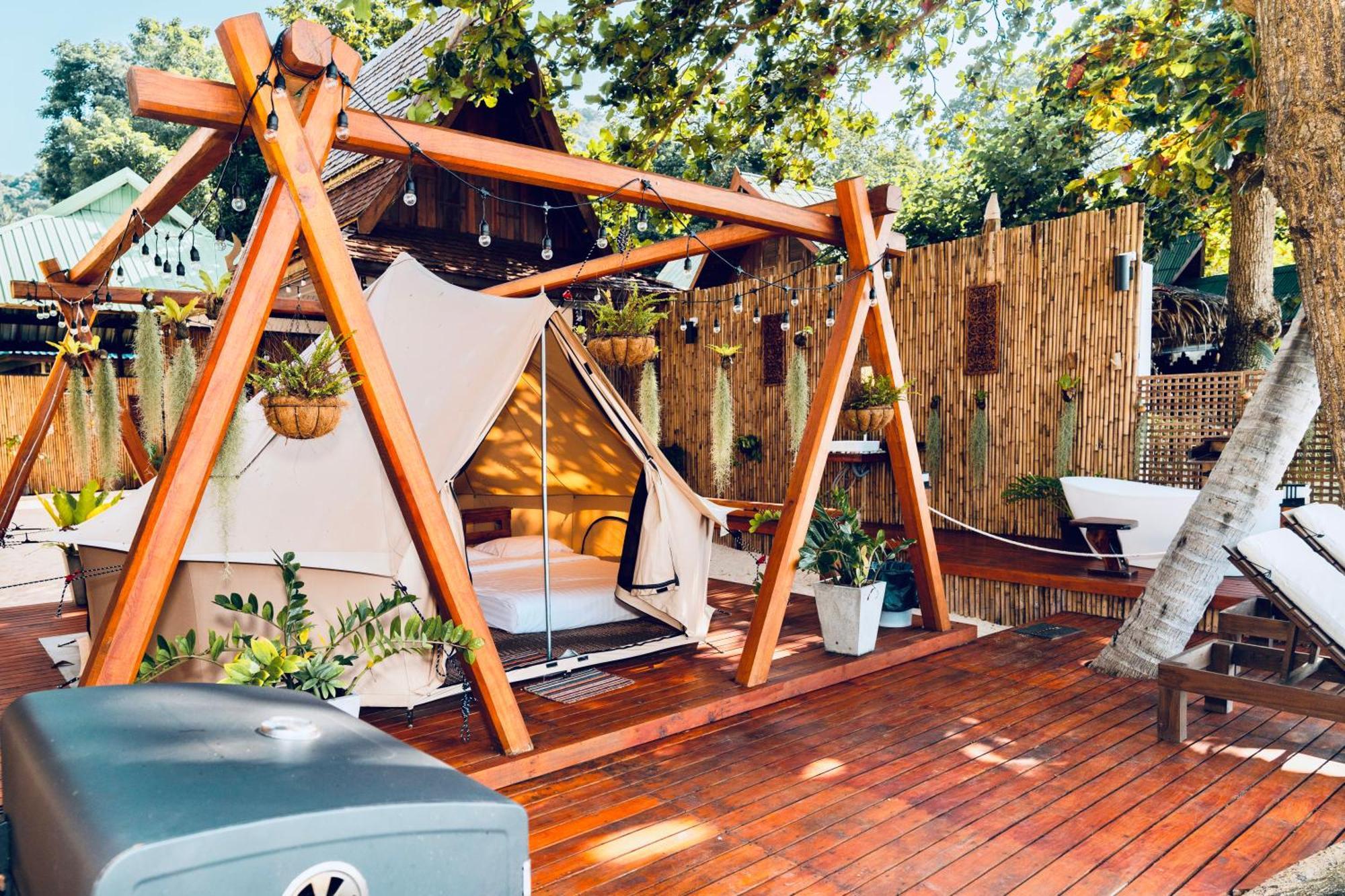 Natures Edge Beachfront Luxury Glamping كو تاو المظهر الخارجي الصورة